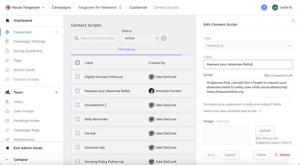 Contact Scripts | Reach